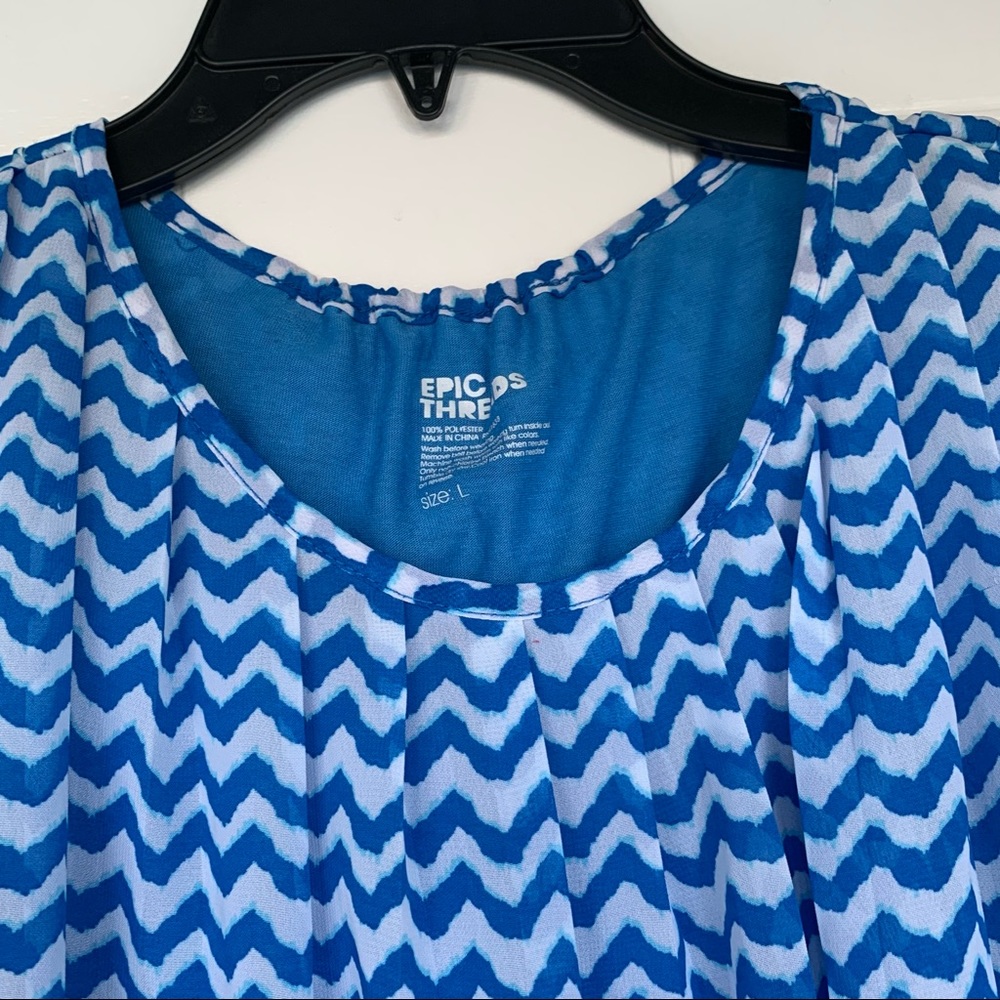 •Epic Threads• Girls Flowy Chevron Dress - Size Lg - Picture 3 of 7